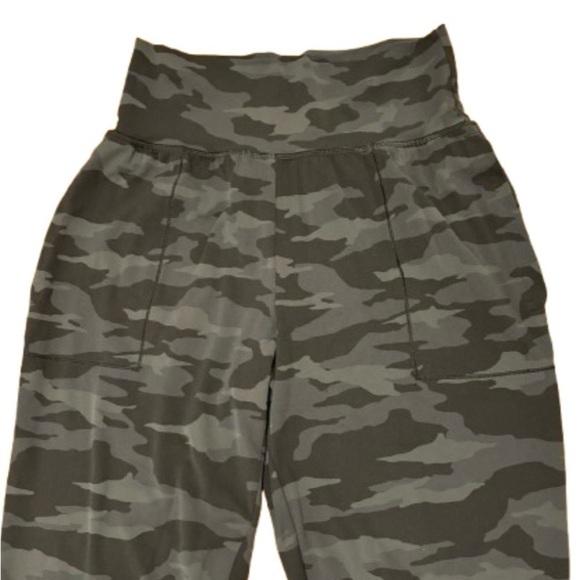 Athleta Salutation gray camo baggy joggers w pckts SZ S - Picture 3 of 8